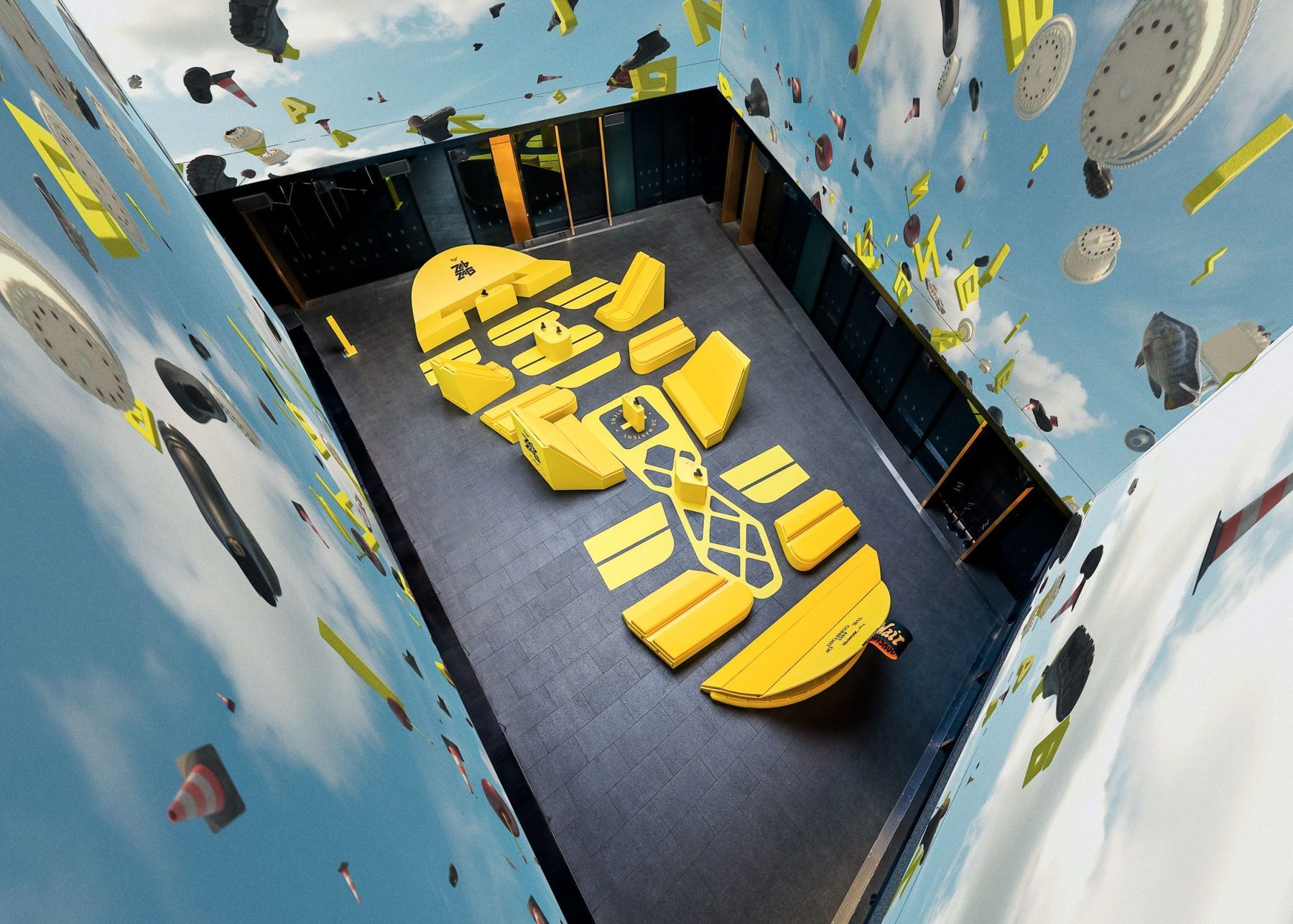 The treadscape from above