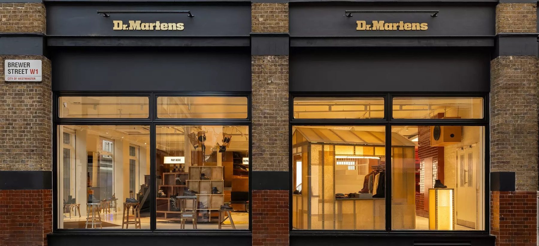 The Brewer Street frontage