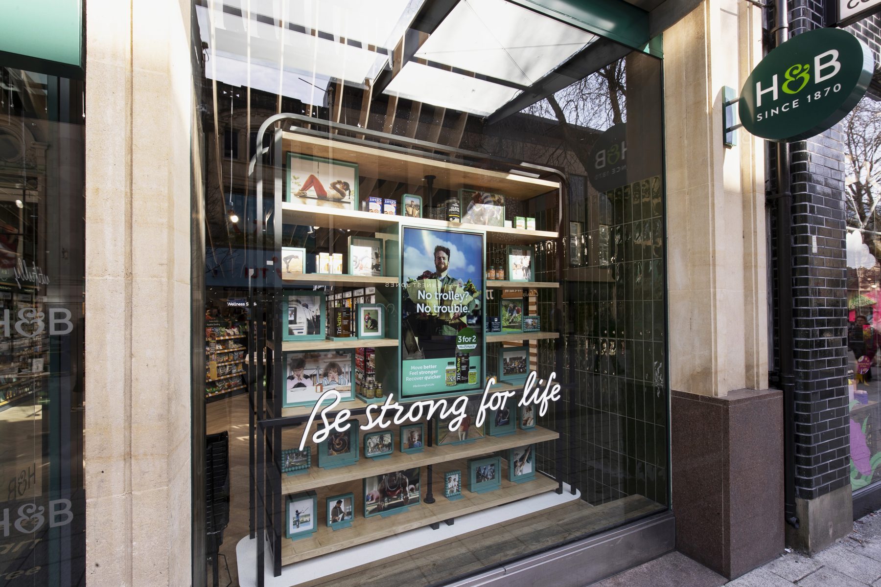 The Be strong for life window