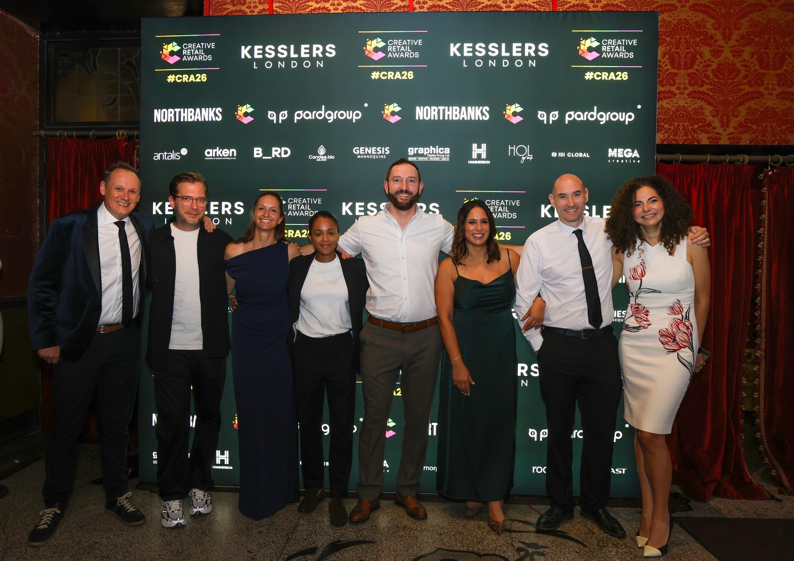 Guests at the Kesslers London step and repeat