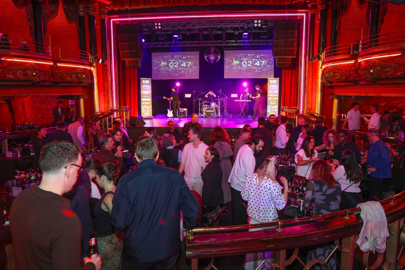Guests networking at The Clapham Grand