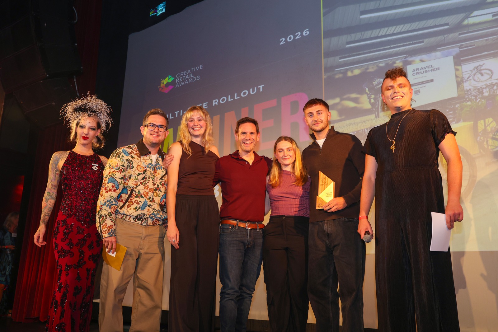 Multi-Site Rollout winners on stage