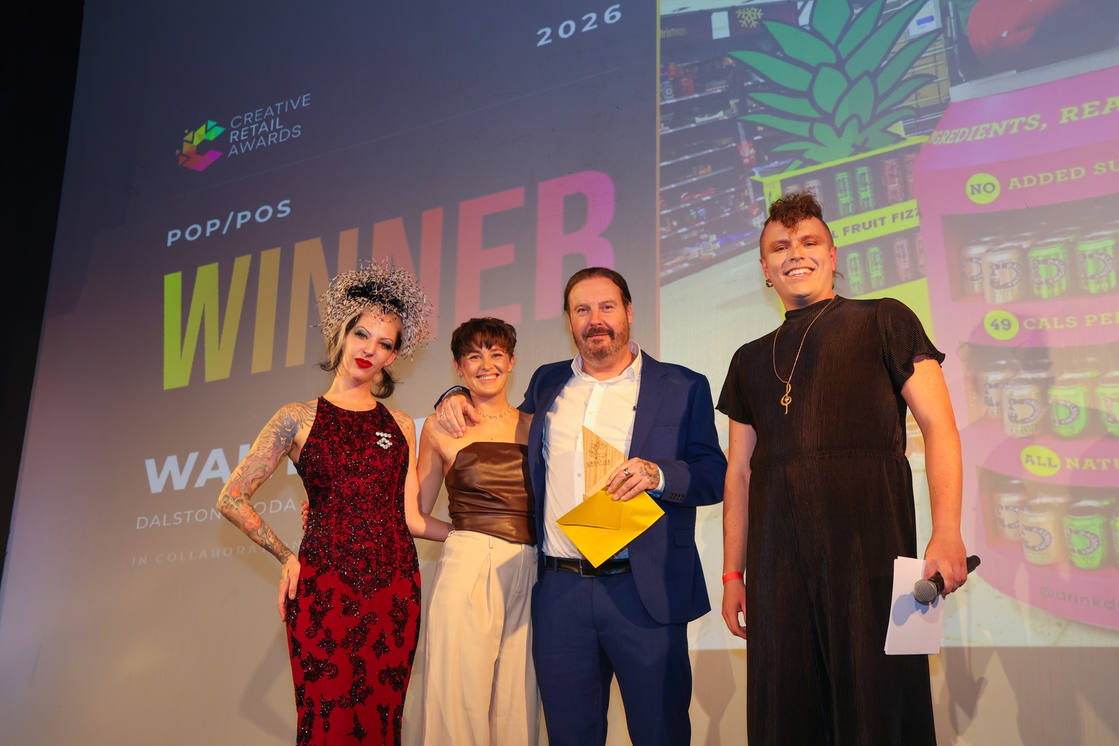 POP/POS winners on stage