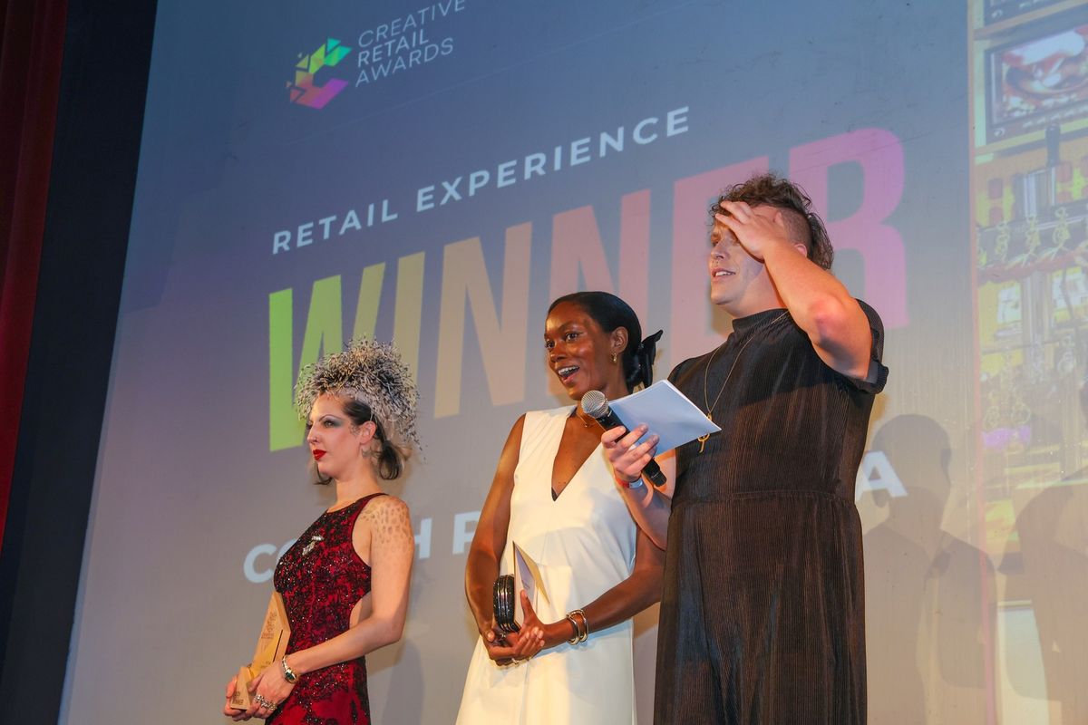Retail Experience winners on stage