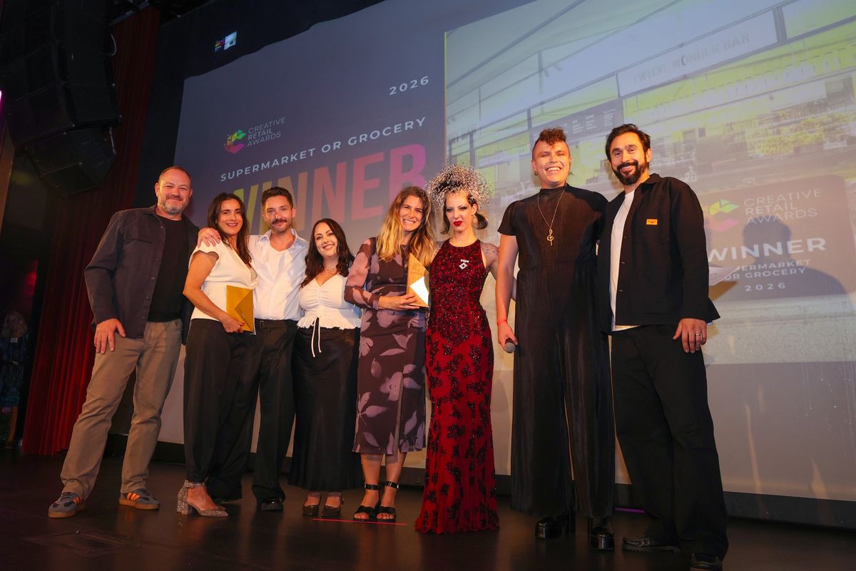 Supermarket or Grocery winners on stage