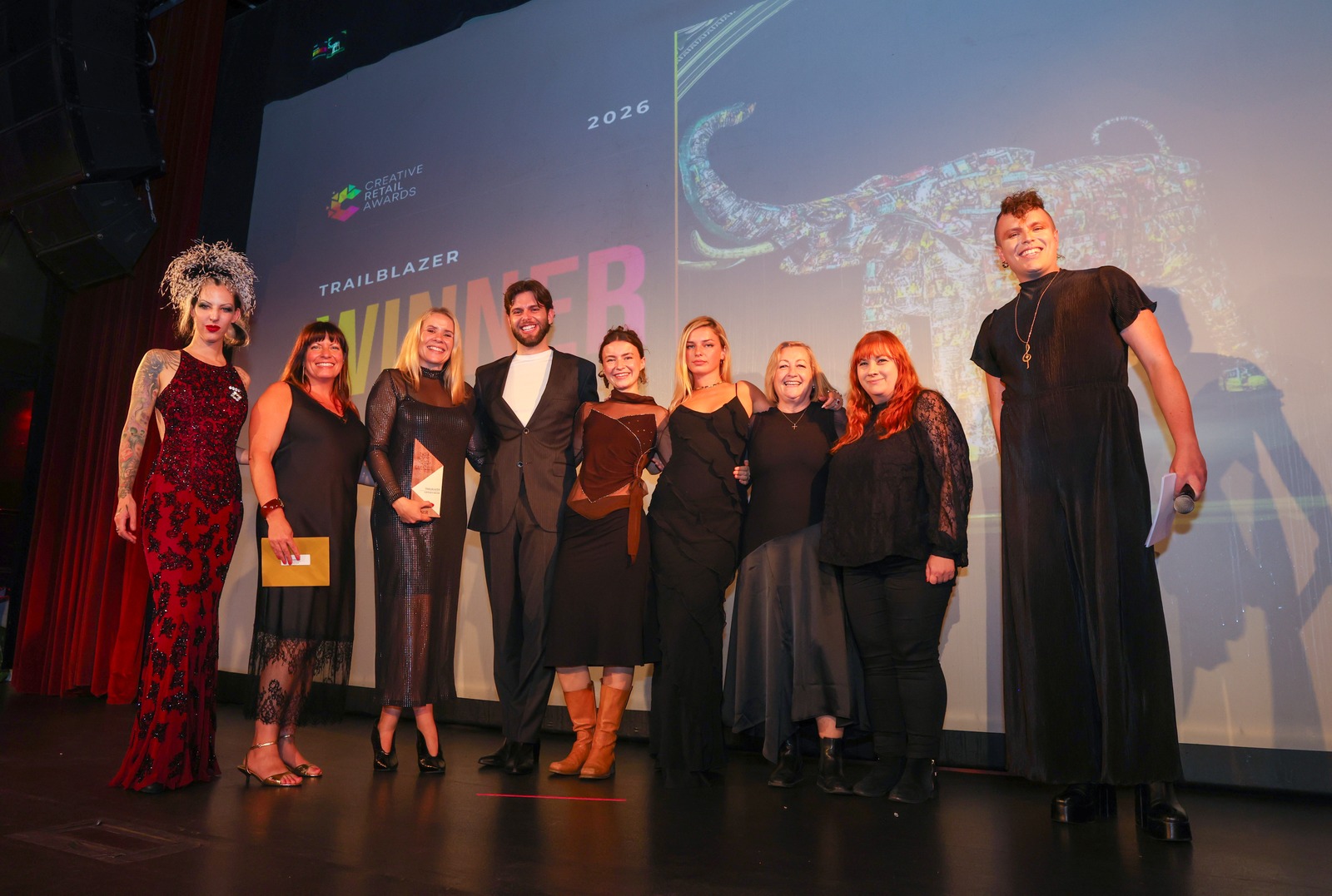 The Fortnum & Mason team celebrating the Trailblazer award