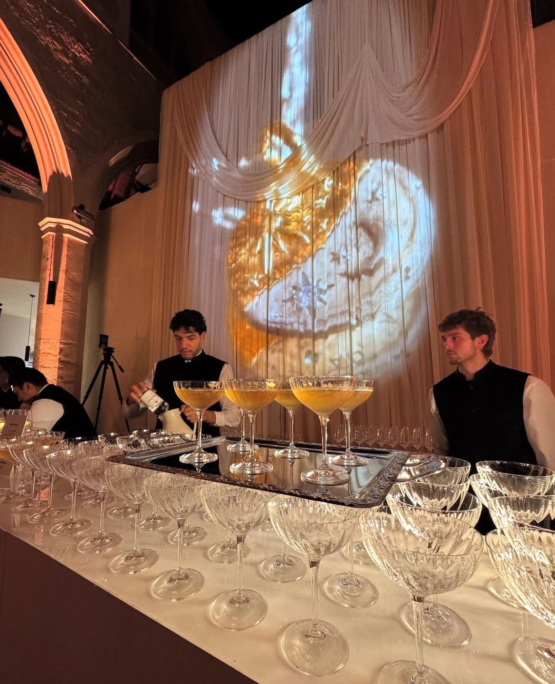 B_RD's projection bar for Pandora at The Garden Museum