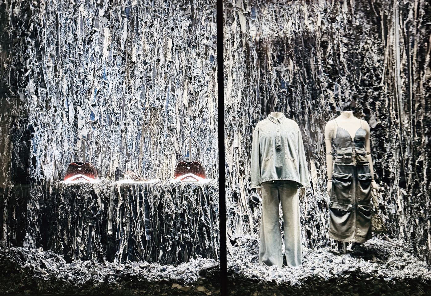 Diesel denim windows at Salling and Illum