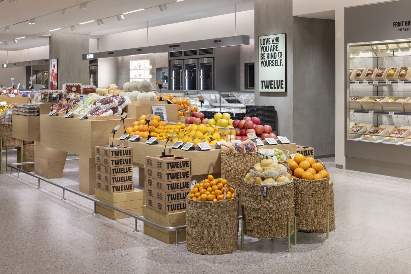Fresh produce at Twelve, House of Shinsegae Cheongdam