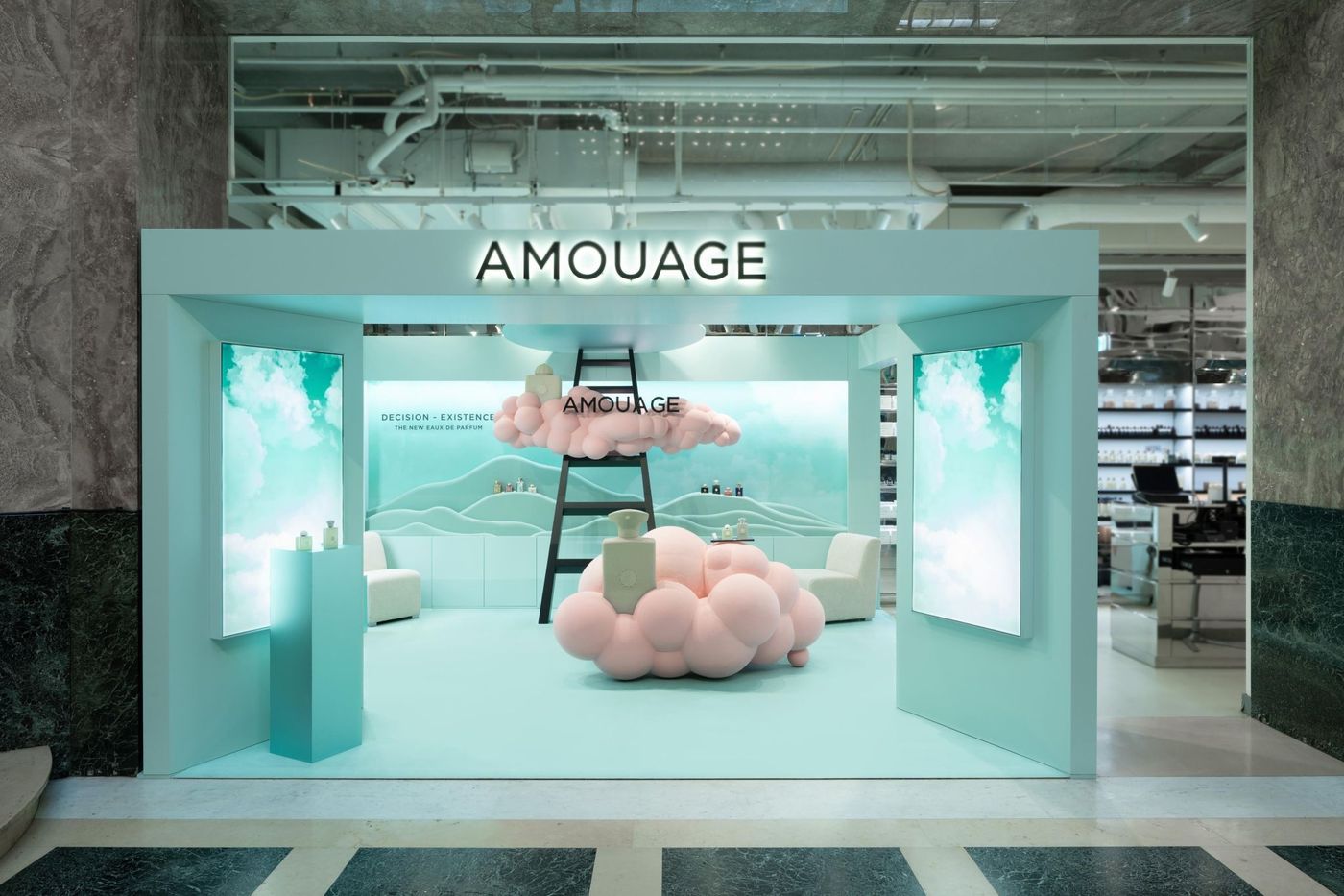 The Amouage niche perfumery installation