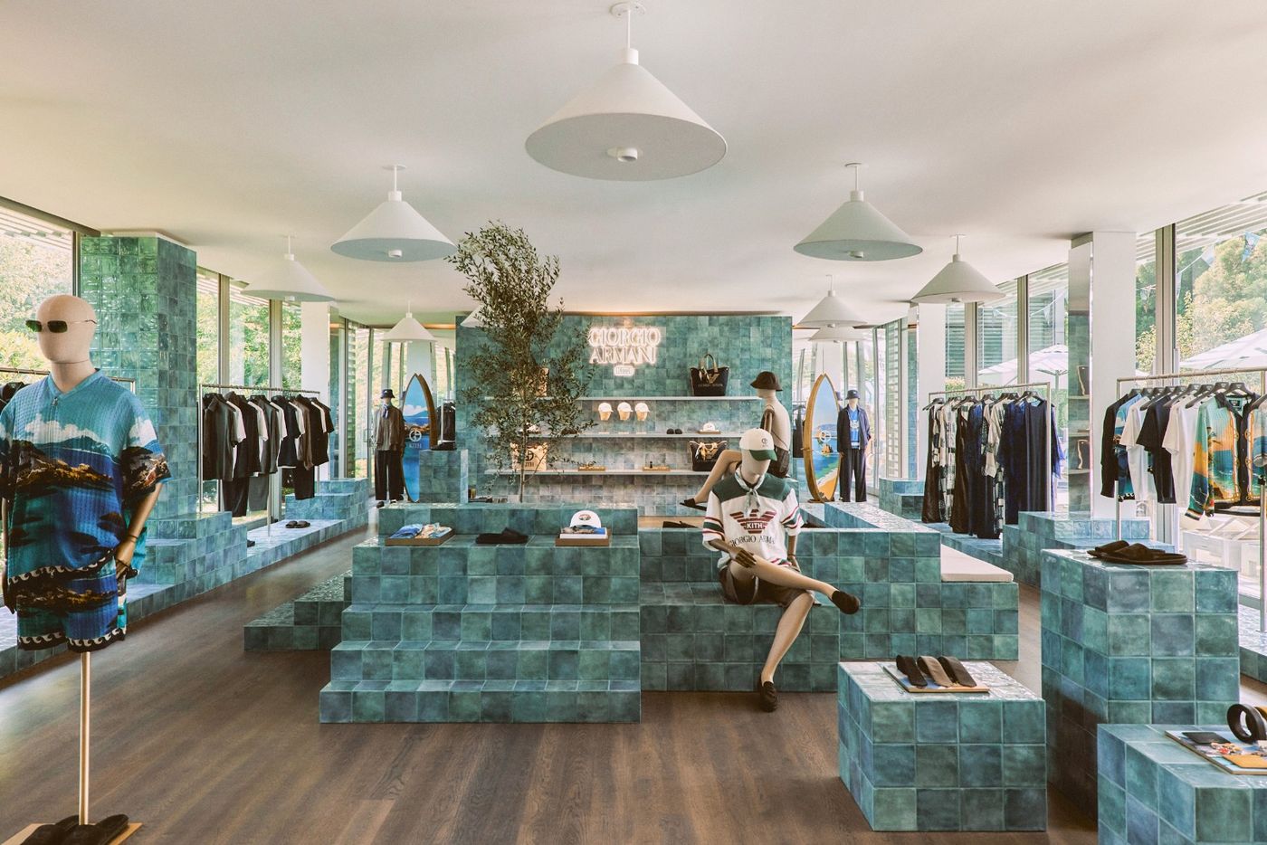 The Armani x Kith pop-up at Topping Rose House