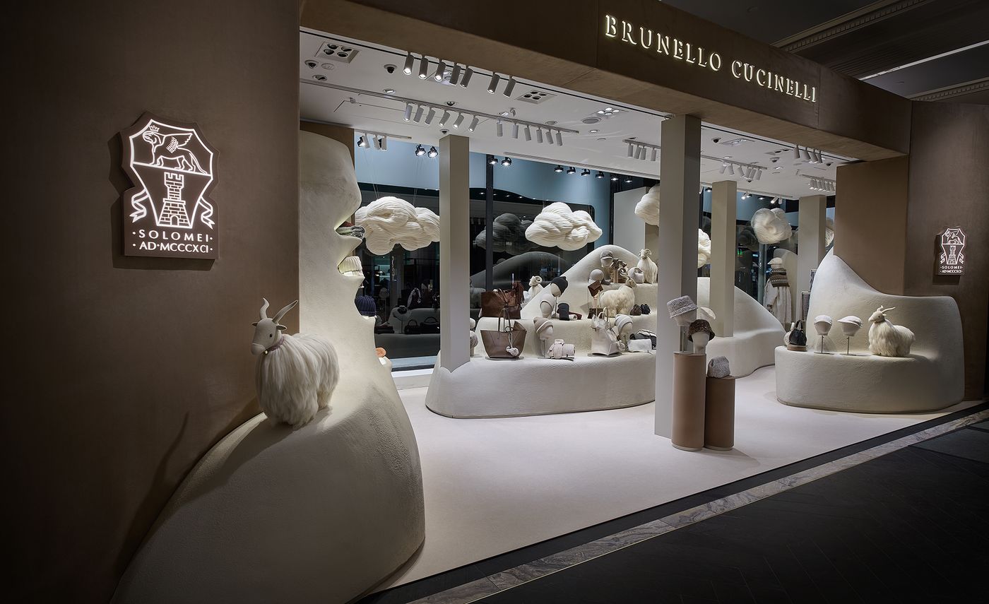 The Brunello Cucinelli Christmas shop-in-shop at Harrods