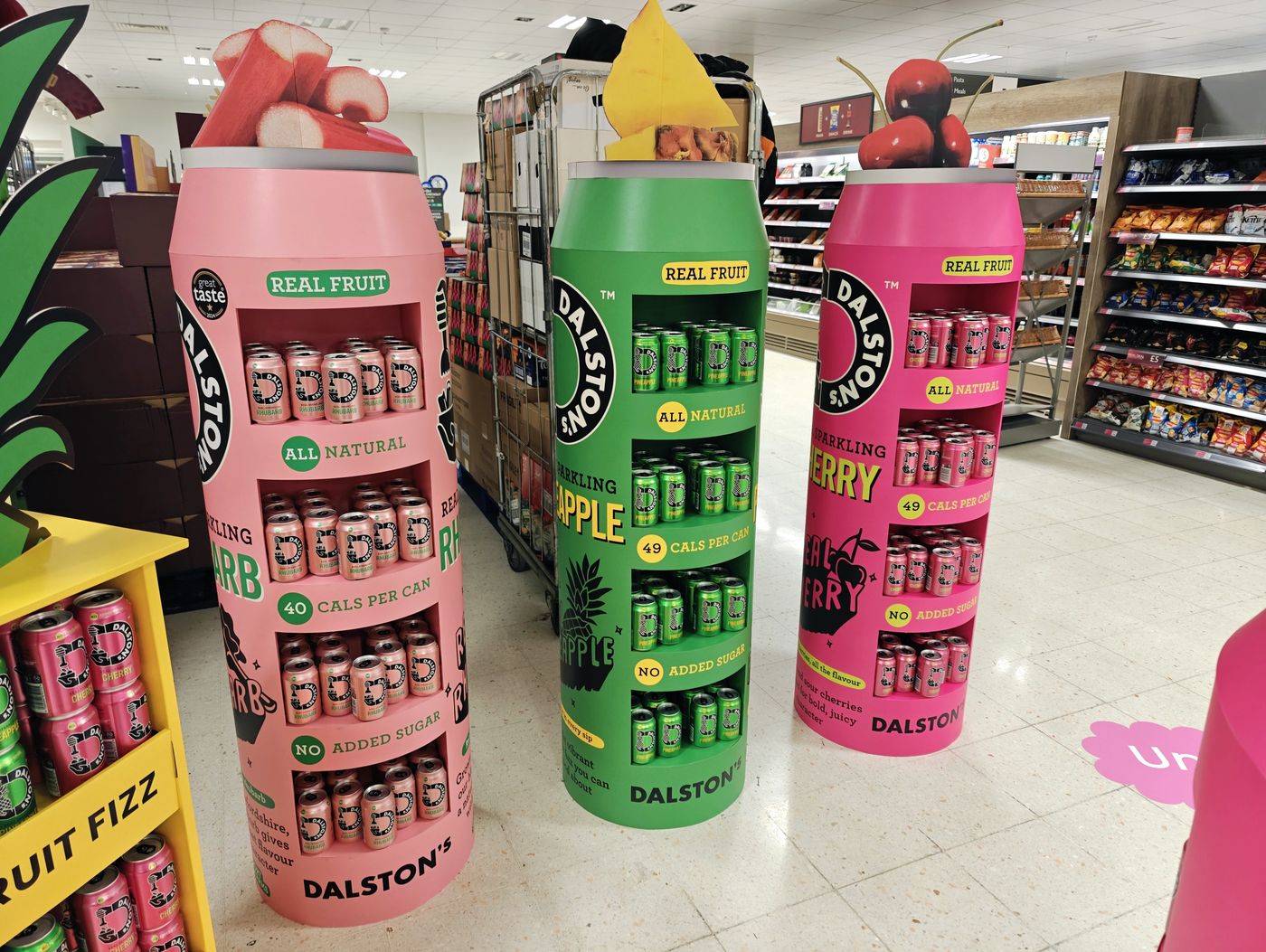 The Dalstons Soda display at Waitrose
