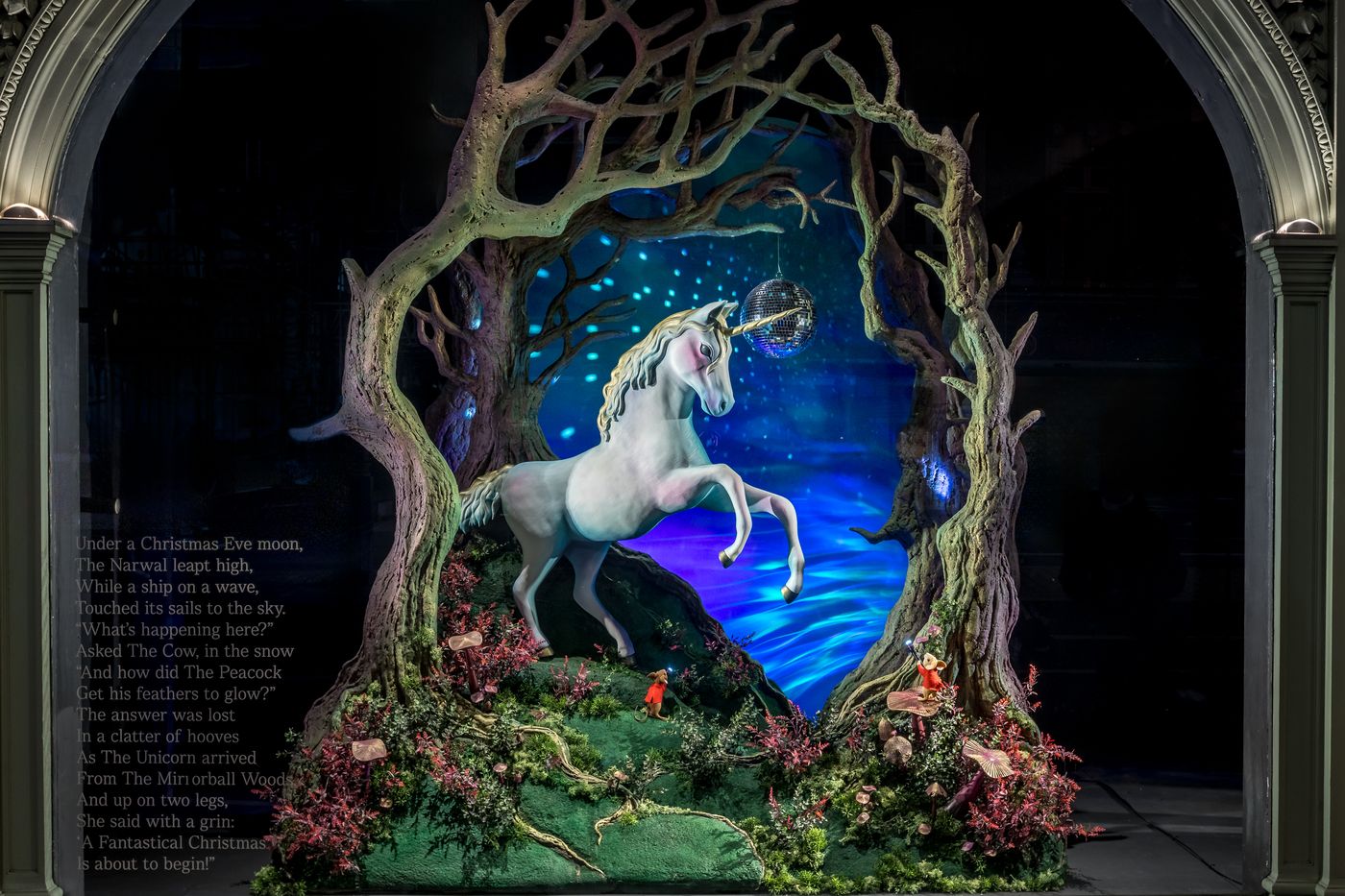 The Enchanted Christmas window at Fortnum & Mason