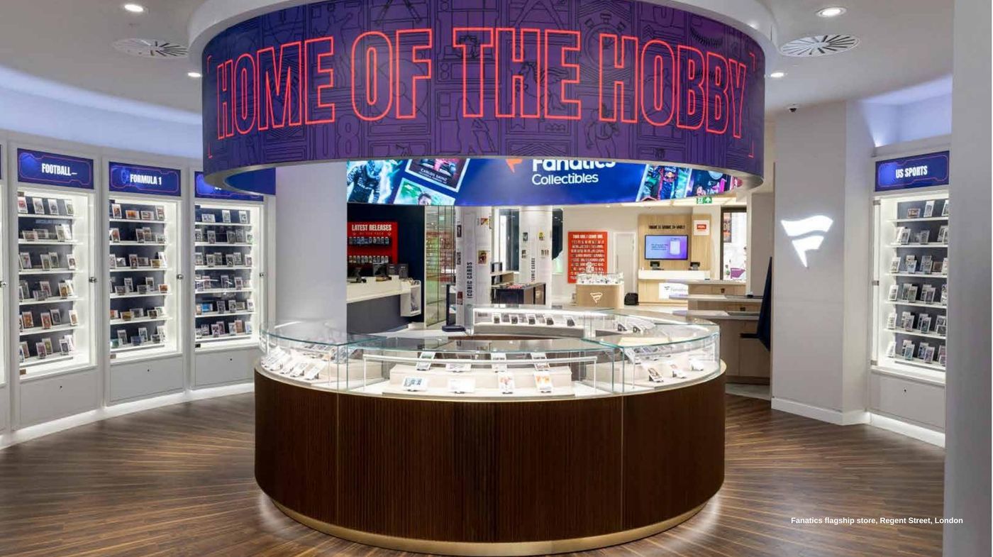 The Home of the Hobby space at the Fanatics London flagship